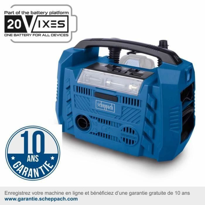 Compresseur d'air Scheppach IXES 10 Airforce 6 5 Compresseur d'air Scheppach IXES 10 Airforce 6 5