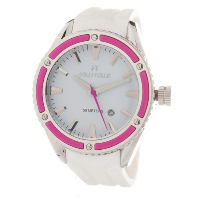 Montre Femme Folli Follie WF0T027ZDP_WHITE (Ø 45 mm) 0 Montre Femme Folli Follie WF0T027ZDP_WHITE (Ø 45 mm) 0