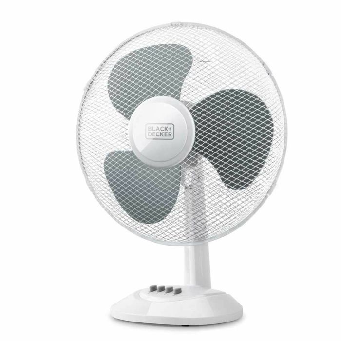 Ventilateur de Bureau Black & Decker ES9440030B Blanc Noir 40 W