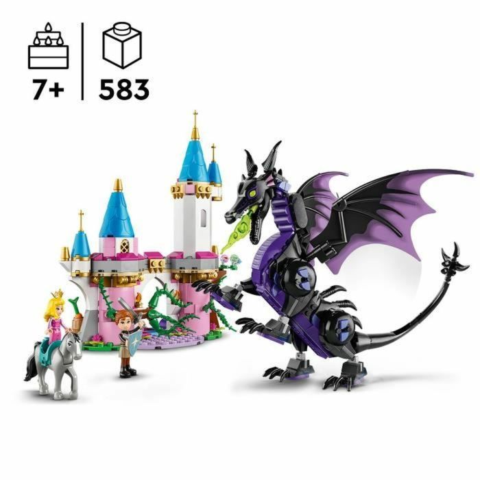 Set de construction Lego Disney Princess 43240 Maleficent as a dragon Multicouleur 583 Pièces 5 Set de construction Lego Disney Princess 43240 Maleficent as a dragon Multicouleur 583 Pièces 5