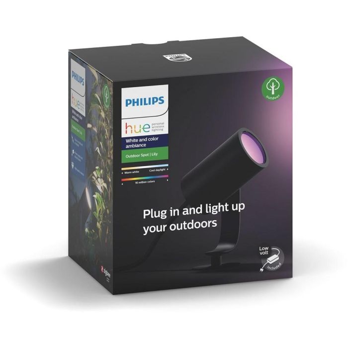 Philips Hue White & Color Ambiance Lily Spot 1 flg. Basis Schwarz 640lm 8