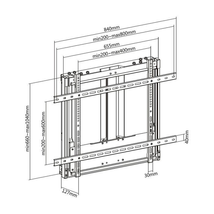 Support de TV Aisens WT100HA-353 70" 100" 3 Support de TV Aisens WT100HA-353 70" 100" 3
