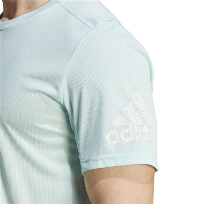 T-shirt à manches courtes homme Adidas Run It Aigue marine 1 T-shirt à manches courtes homme Adidas Run It Aigue marine 1