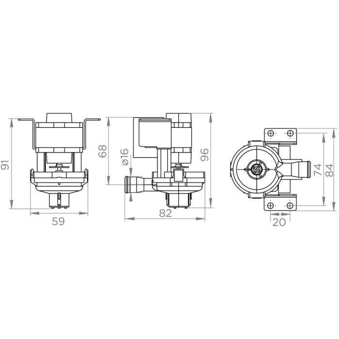 Pompe de relevage de condensats - SFA - Sanicondens Clim Cassette - 120 L/H 1