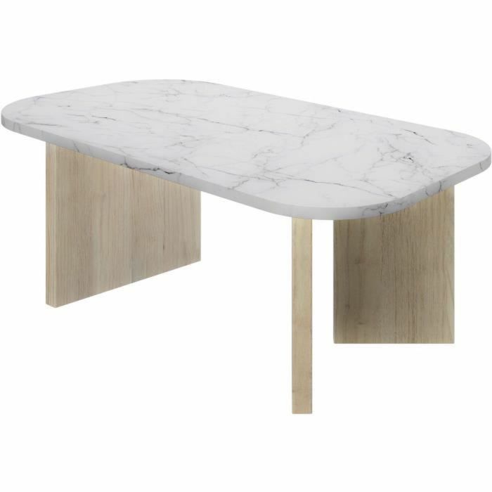 Table Basse Blanc 105 x 58 x 39 cm