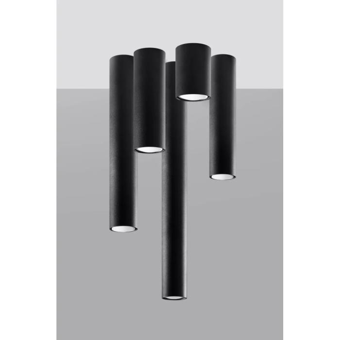 SOL Lampe de Plafond LAGOS 10 SOL-SL.0996 Design Industriel Acier pour Salon Chambre Hall 16