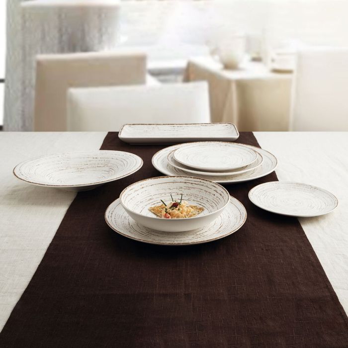 Assiette plate Ariane Tornado Céramique Bicolore (Ø 27 cm) (6 Unités) 2