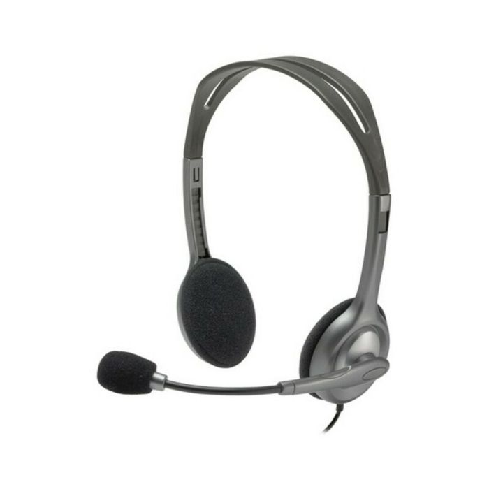 Casques avec Microphone Logitech 981-000593 Noir Gris 1 Casques avec Microphone Logitech 981-000593 Noir Gris 1
