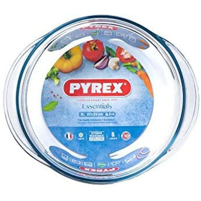 Casserole avec Couvercle Pyrex Essentials 23 x 11 x 27 cm Transparent verre 32 L 4