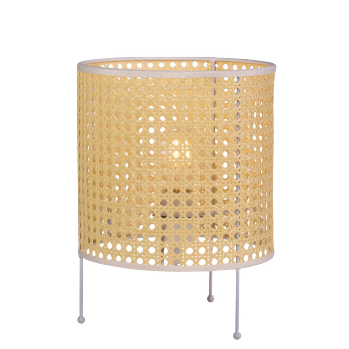 Lampe de table en rotin Shakhty SKD-T1009, design naturel boho-chic rétro, douille E27 5