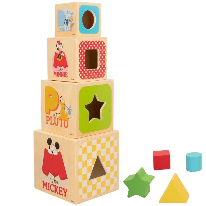 Blocs Empilables Disney 8 Pièces 4 Unités 12,2 x 12,2 x 12,2 cm 6