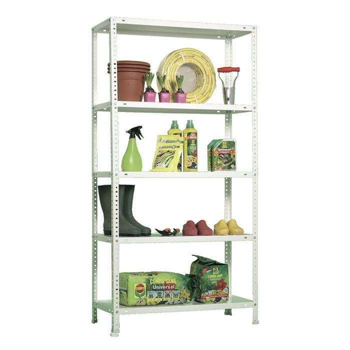 Étagère Simon Rack Comfort Plus 5/400 Blanc 200 x 100 x 40 cm Métal 5 Etagères 100 kg 3