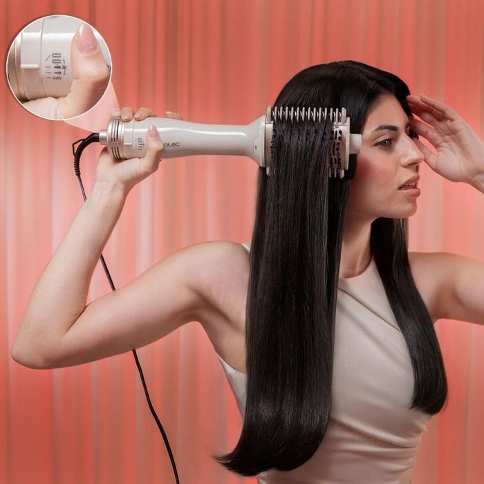 Brosse sèche-cheveux ionique Cecotec Air DryBold 1200W, 3 temp., volume, blanc 3