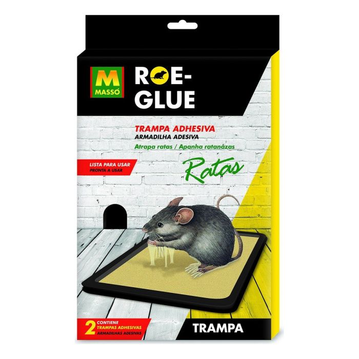 Piège à rats Massó Roe-glue Boîte avec piège à colle 1 Piège à rats Massó Roe-glue Boîte avec piège à colle 1