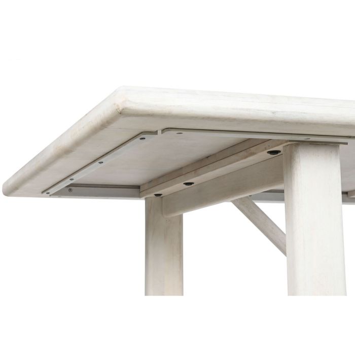 Table de Salle à Manger Home ESPRIT Blanc Bois de manguier 213,4 x 96,5 x 76,2 cm 2