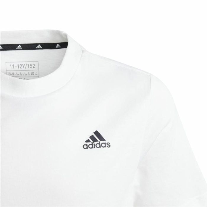 T shirt à manches courtes Enfant Adidas U Sl Blanc 4 T shirt à manches courtes Enfant Adidas U Sl Blanc 4