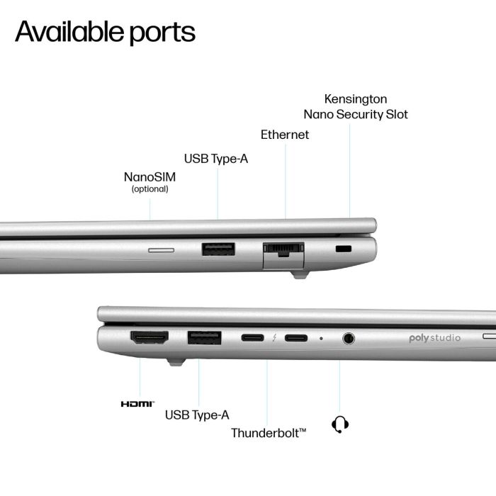 Ordinateur Portable HP AD3A0ET#ABE 14" intel core ultra 7 16 GB RAM 512 GB SSD 2