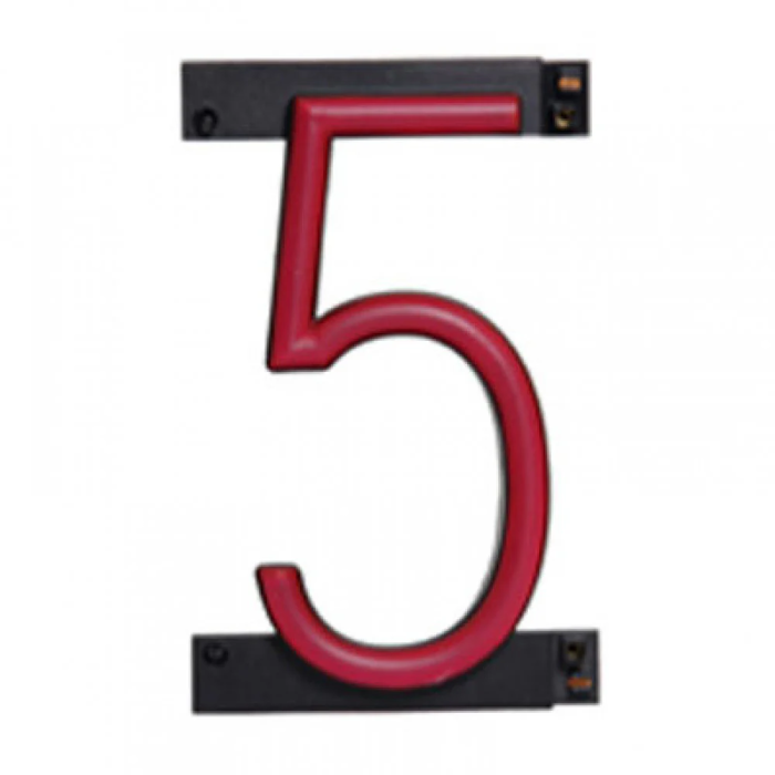 Numéro LED Néon 5 - Hauteur 161mm, Largeur 90mm, Profondeur 38mm 2