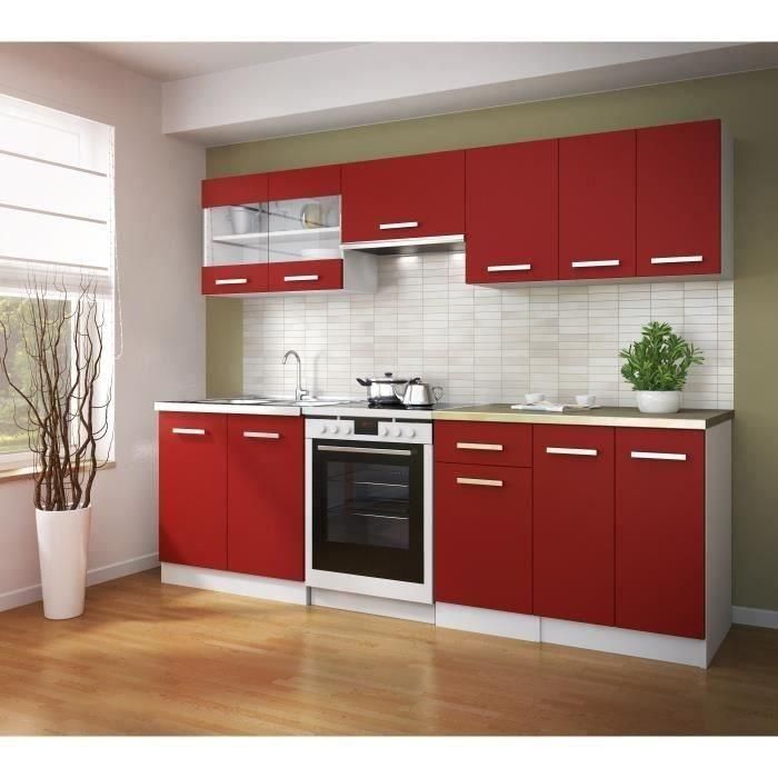 ULTRA Meuble haut de cuisine L 60 cm - Rouge mat 1 ULTRA Meuble haut de cuisine L 60 cm - Rouge mat 1