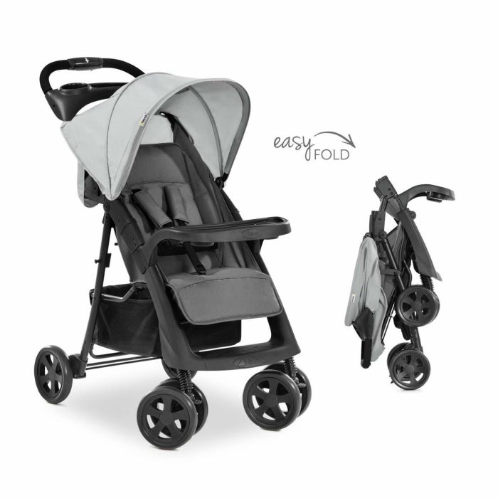 Poussette pour bébé Hauck Noir Gris 6