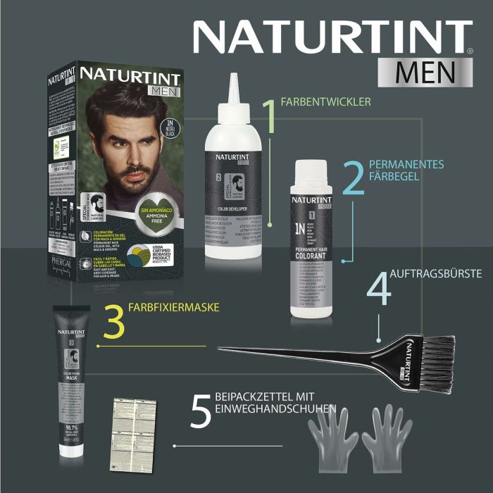 Teinture permanente Naturtint NATURTINT MEN 6-rubio oscuro 5 Teinture permanente Naturtint NATURTINT MEN 6-rubio oscuro 5