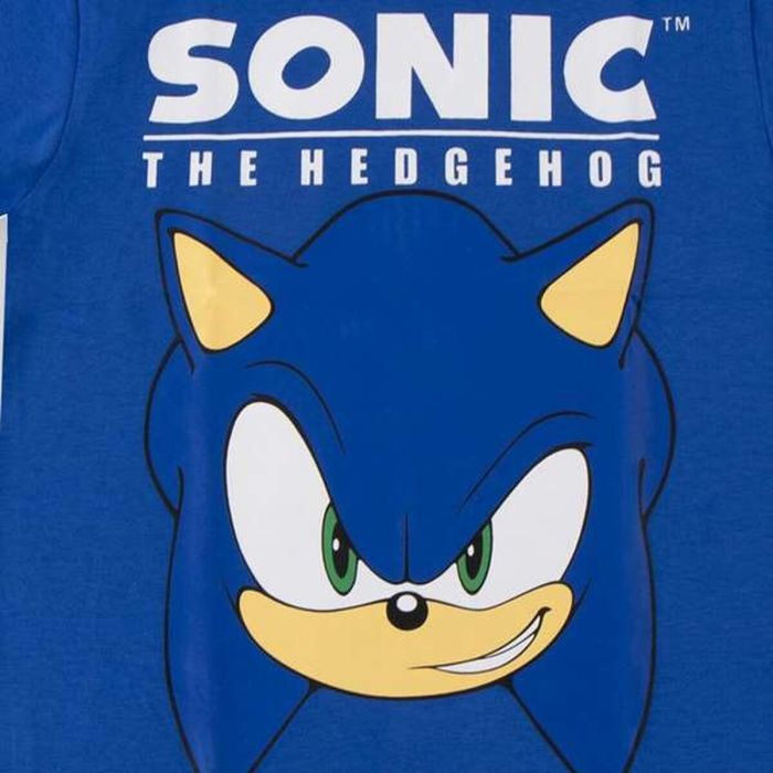 T shirt à manches courtes Enfant Sonic Bleu L/XL 1