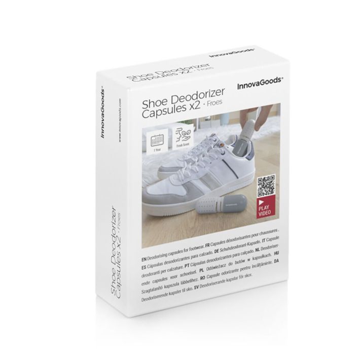 Capsules Désodorisantes pour Chaussures Froes InnovaGoods 2 Unités 1 Capsules Désodorisantes pour Chaussures Froes InnovaGoods 2 Unités 1