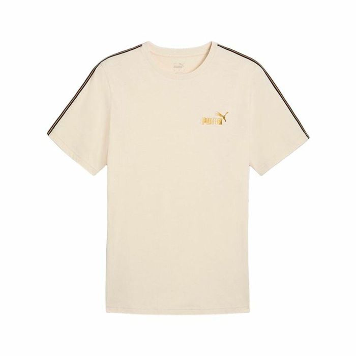 T-shirt à manches courtes homme Puma Ess Tape Minimal Gold Beige 0 T-shirt à manches courtes homme Puma Ess Tape Minimal Gold Beige 0