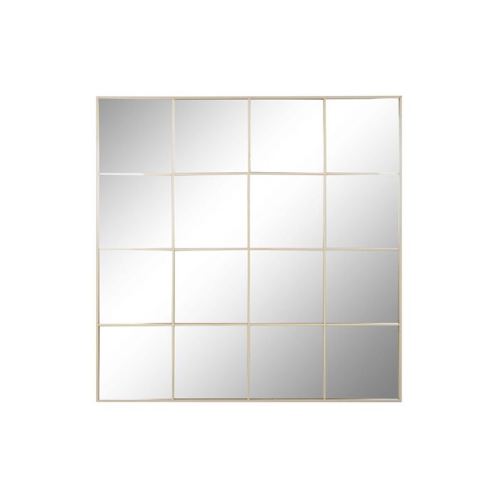 Miroir mural Home ESPRIT Beige Fenêtre Scandi 122 x 2 x 122 cm 1