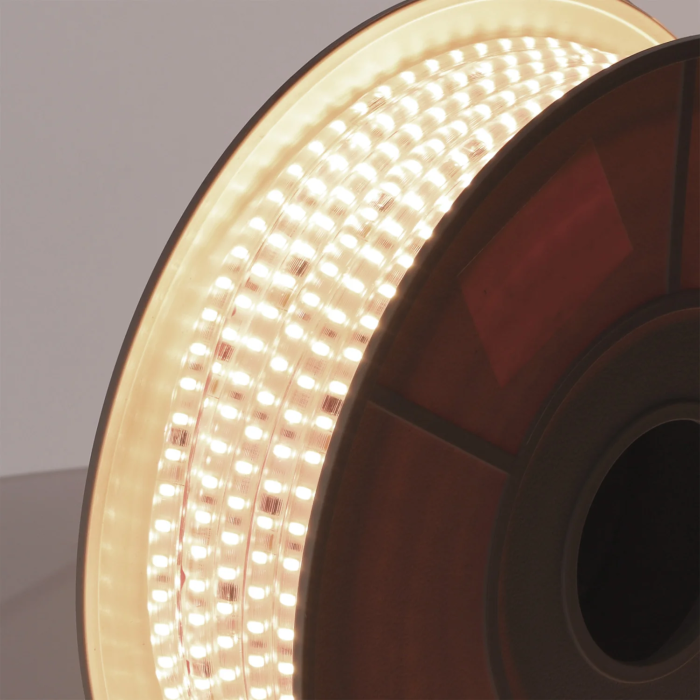 [HO-220-60-2835-50M-W] Bandeau LED 60 LEDs/M 1500Lm/M 4000K SMD2835 Auto-rectifiée 220VAC IP65 x50M 40.000H 4