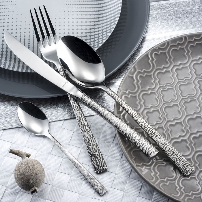 Ensemble de Cuillères Amefa Havane Jungle Métal Acier inoxydable 12 Unités 1 Ensemble de Cuillères Amefa Havane Jungle Métal Acier inoxydable 12 Unités 1