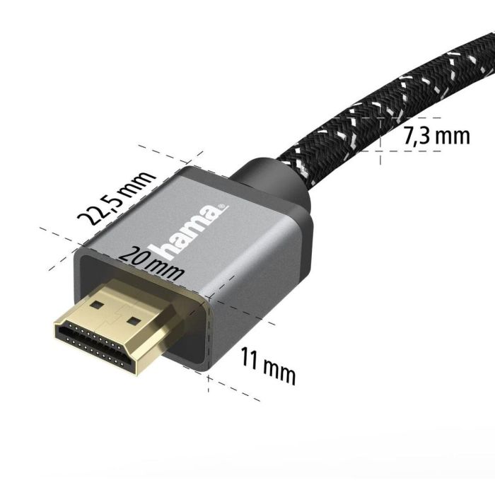 Câble HDMI Hama 00205240 Noir Gris 3 m 6