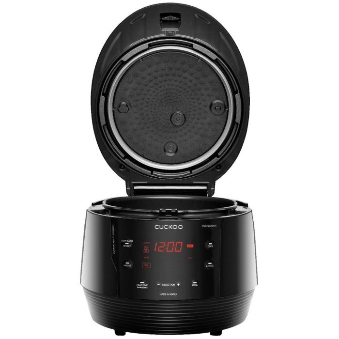Cuckoo CMC-QAB549S Multicuiseur 5L ICOOK Q5 - Cuiseur à vapeur numérique, 1100W, 9 niveaux, 10 programmes, Noir, Aluminium, 38-135°C