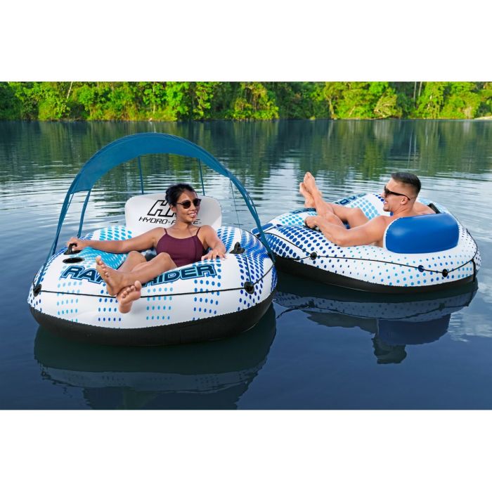 Bestway Bouée Gonflable avec Poignées Rapid Rider avec Parasoleil D137 cm Plage et Piscine 43725 3