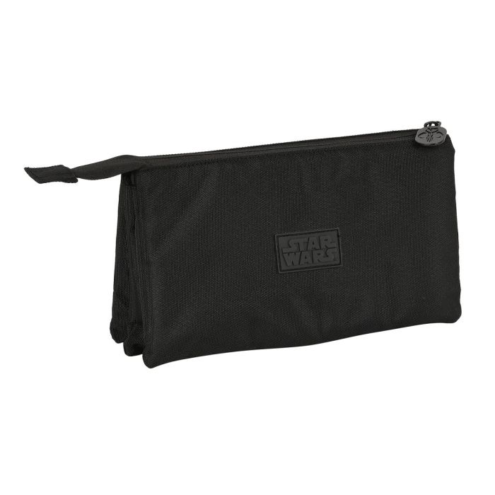 Trousse Fourre-Tout Triple The Mandalorian Noir (22 x 12 x 3 cm) 2