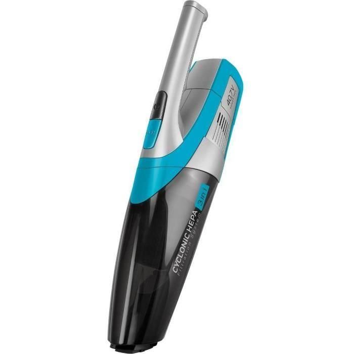 Sencor SVC 0740BL-EUE3 Aspirateur Balai 3 en 1 Sans Fil - Léger, Silencieux, 85 min Autonomie, Aspiration + Nettoyage Humide, Filtration HEPA, Brosse Rotative