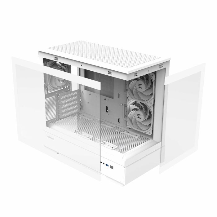 Boîtier ATX semi-tour Zalman P30 V2 Blanc 1