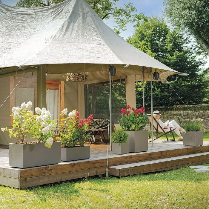 Deroma Millennium - Pot de fleurs rectangulaire avec réserve d'eau, 73 litres (79 cm), couleur marron, pour intérieur et extérieur Deroma Millennium - Pot de fleurs rectangulaire avec réserve d'eau, 73 litres (79 cm), couleur marron, pour intérieur et extérieur