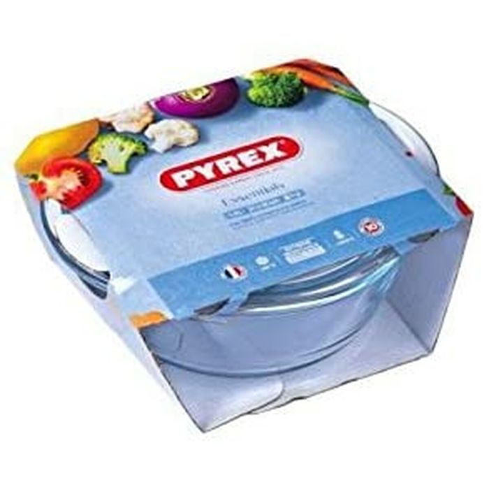 Casserole avec Couvercle Pyrex 1,4 L 18 x 9 x 21 cm Blanc Transparent verre 4
