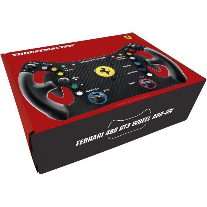 Volant - THRUSMASTER - Ferrari 488 GT3 Wheel Add-On - Noir et Rouge 4