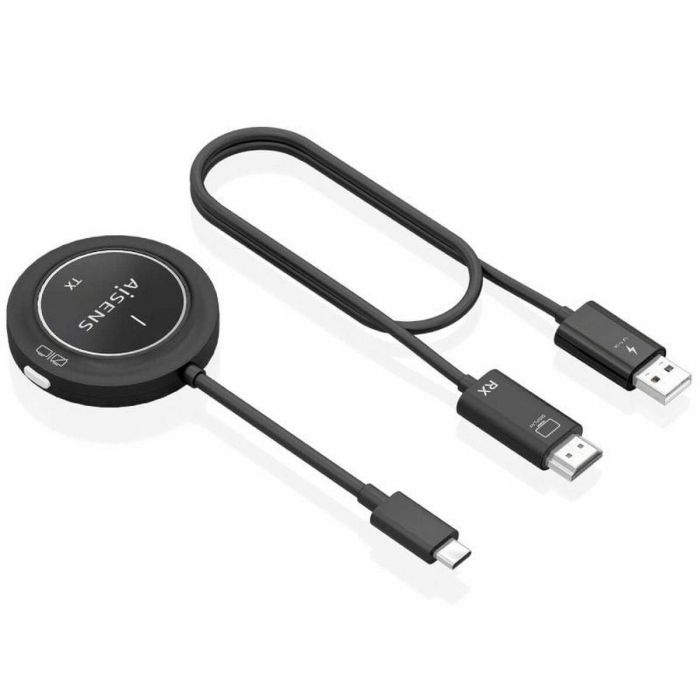 Câble USB-C vers HDMI Aisens ASWL-H2KC30M003-BK Noir 26 Câble USB-C vers HDMI Aisens ASWL-H2KC30M003-BK Noir 26