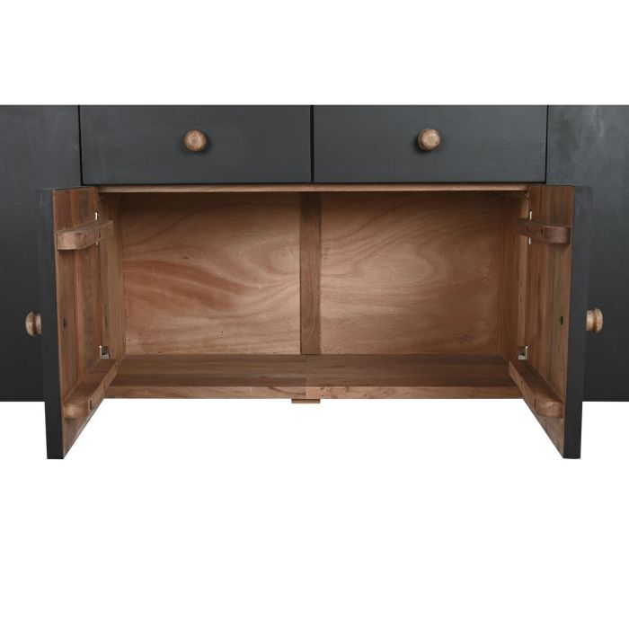 Buffet DKD Home Decor Noir Naturel Bois 177 x 38 x 75 cm 3