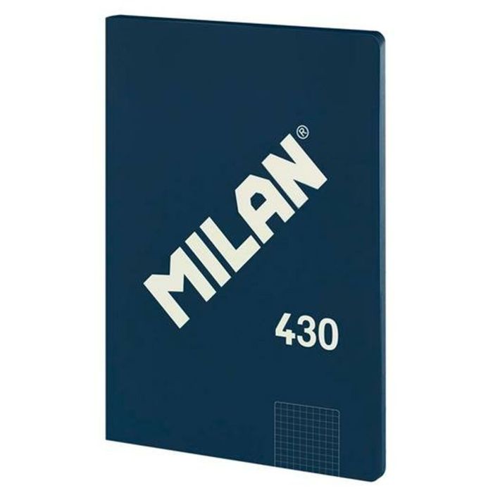 Cahier Milan 1918 Blue marine A4 à carreaux 0 Cahier Milan 1918 Blue marine A4 à carreaux 0