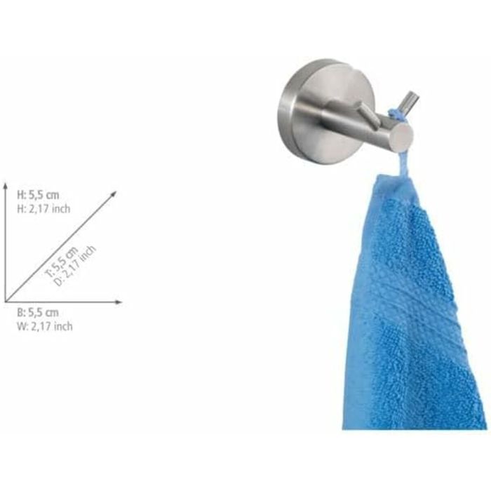 Cintre Wenko Acier inoxydable 5,5 x 5,5 x 5,5 cm Argenté (1 Unité) 2