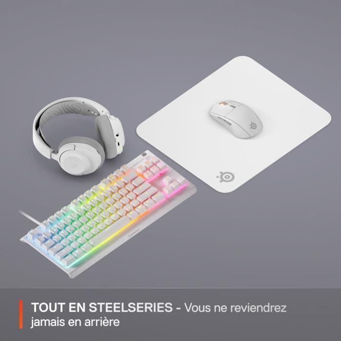 Tapis de souris gaming - STEELSERIES - QcK M - Blanc 5