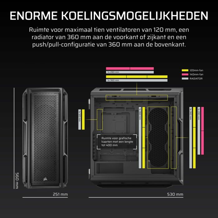 Boîtier ATX semi-tour Corsair Noir 12 Boîtier ATX semi-tour Corsair Noir 12