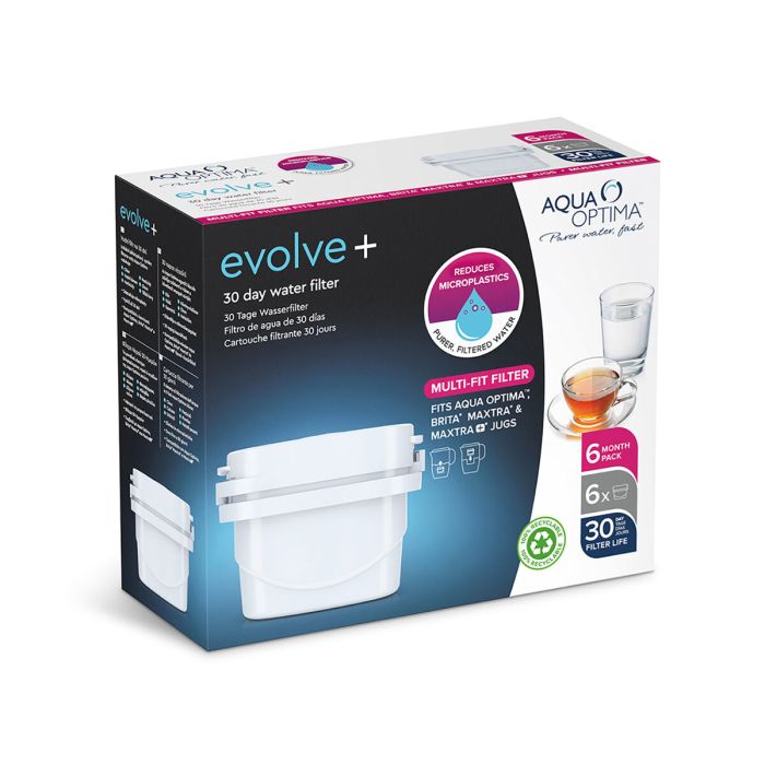 Filtre pour Carafe Filtrante Aqua Optima Single Life Evolve (6 Unités) 0 Filtre pour Carafe Filtrante Aqua Optima Single Life Evolve (6 Unités) 0
