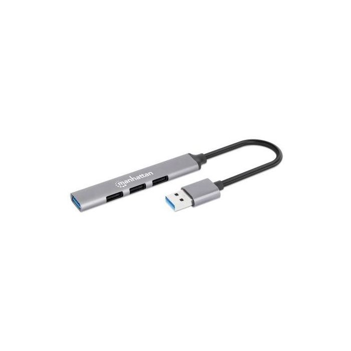 MANHATTAN 4Port USB-A Hub 3x480Mbit/s 1xGbit/s USB-A Stecker 6