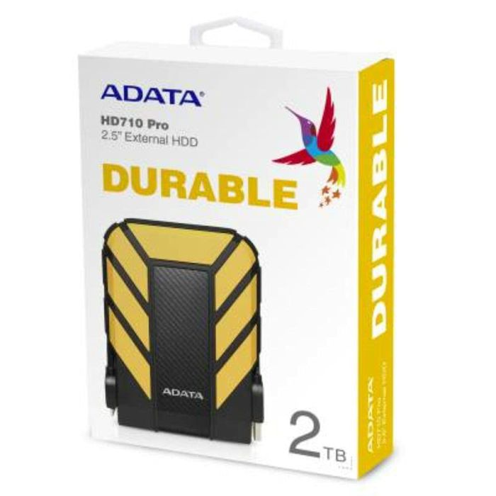 Disque Dur Externe Adata HD710 Pro Jaune Noir 2 TB HDD 2 Disque Dur Externe Adata HD710 Pro Jaune Noir 2 TB HDD 2