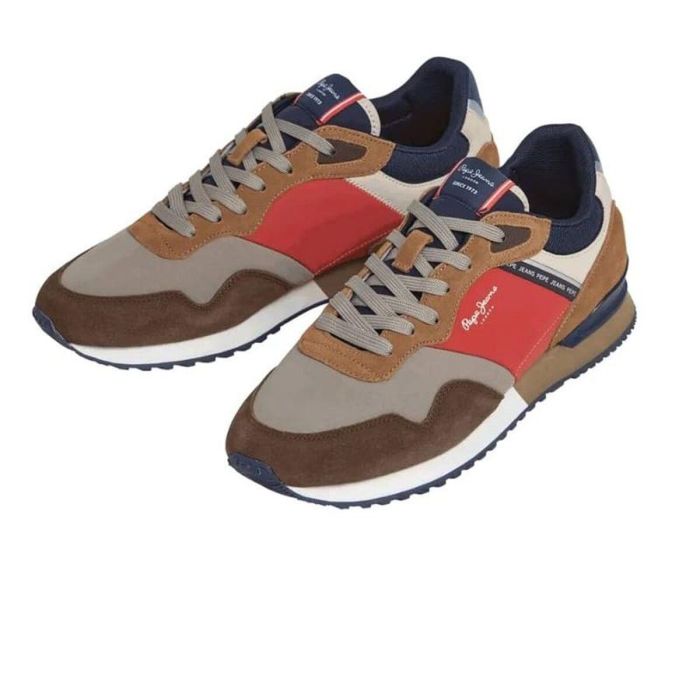 Chaussures de Sport pour Homme Pepe Jeans London Mood Marron Clair L 1 Chaussures de Sport pour Homme Pepe Jeans London Mood Marron Clair L 1